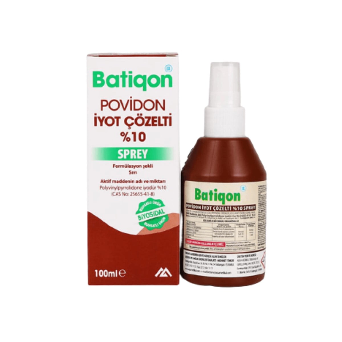 Povilion İode (Baticonol) %10 100 ml Tentirdiyot Sprey