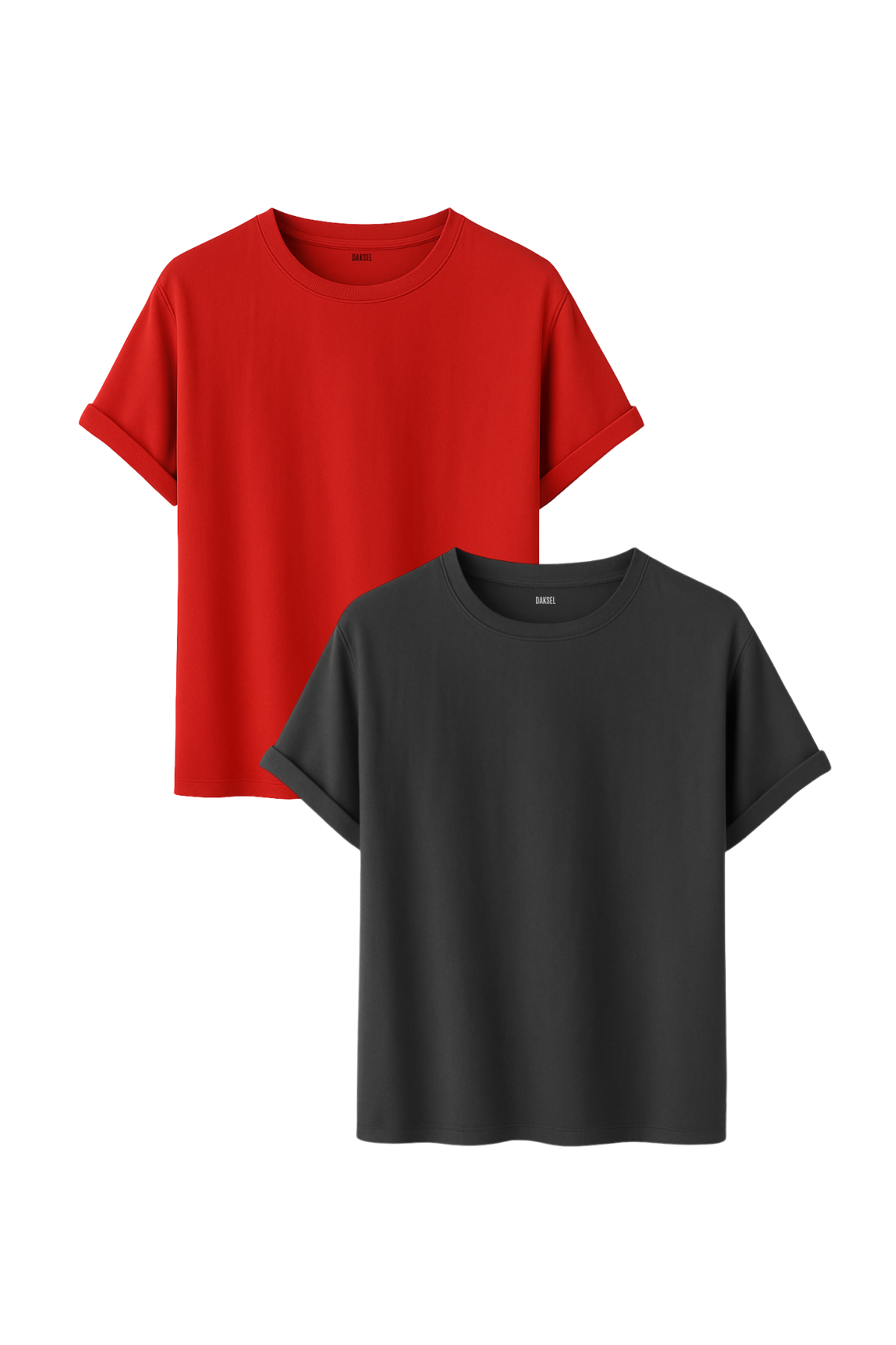 Premium 2'li Basic Tişört Seti - %100 Pamuklu ve Standart Kalıp