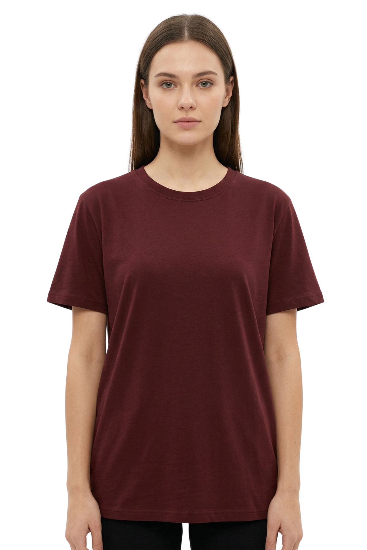 Premium Basic Kadın Tişört - %100 Pamuklu ve Standart Kalıp