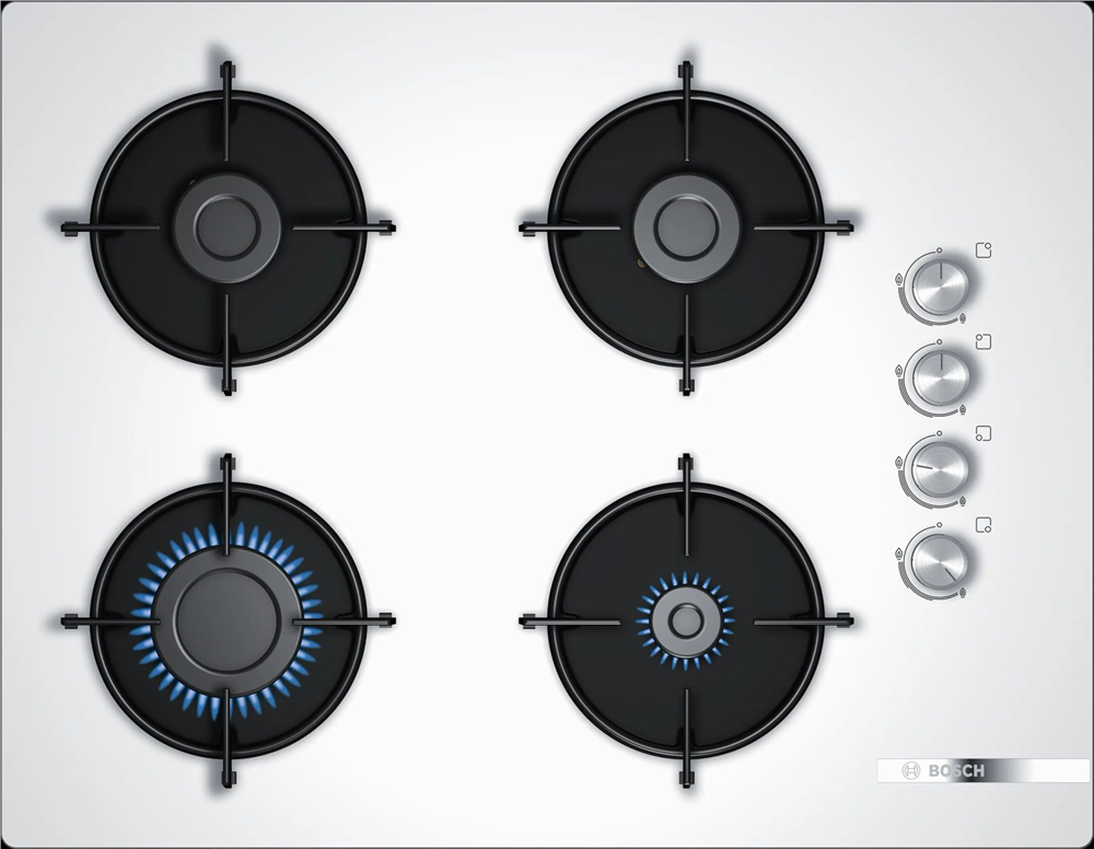 Bosch POP7C2O10O Serie 2 4 Gözü Gazlı Ankastre Ocak