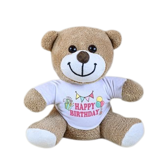 25 Cm Tişörtlü Çiçek Ayıcık