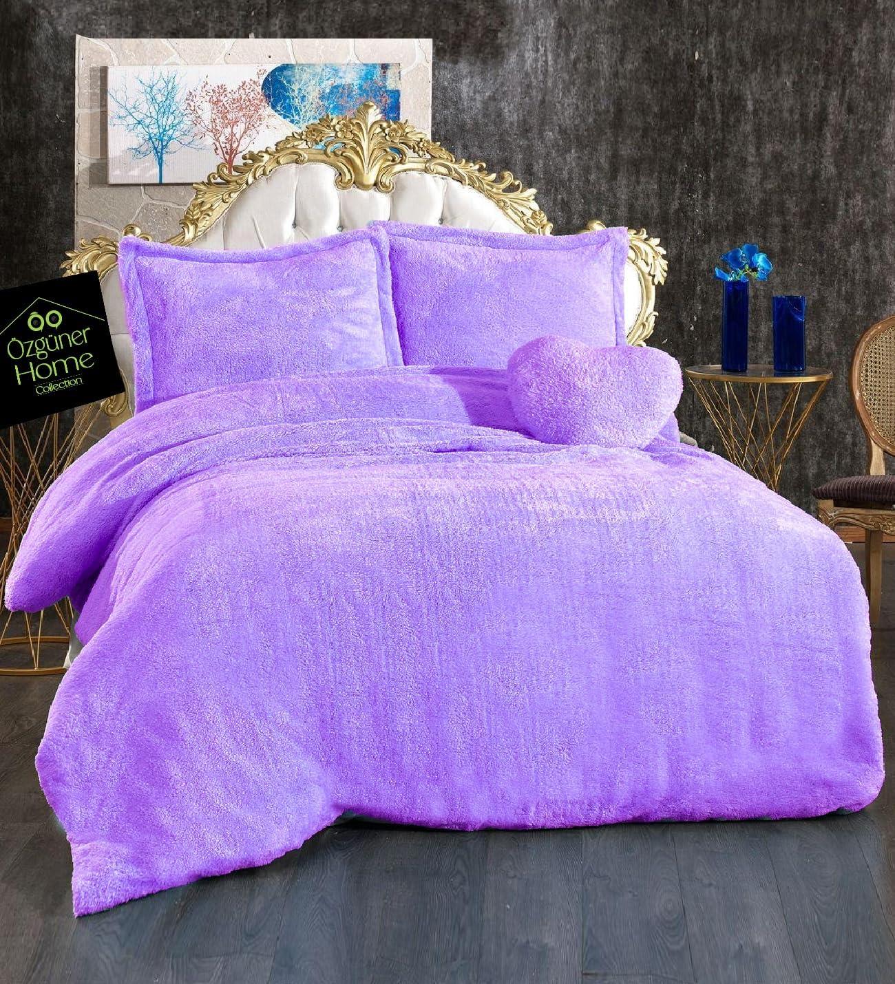 Çift Kişilik Kalpli Peluş Uyku Seti