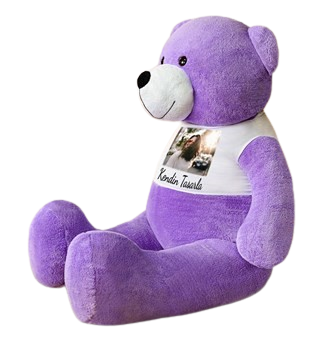 180 cm Kişiye Özel Tişörtlü Tatlım Peluş Ayıcık (%100 Yerli)