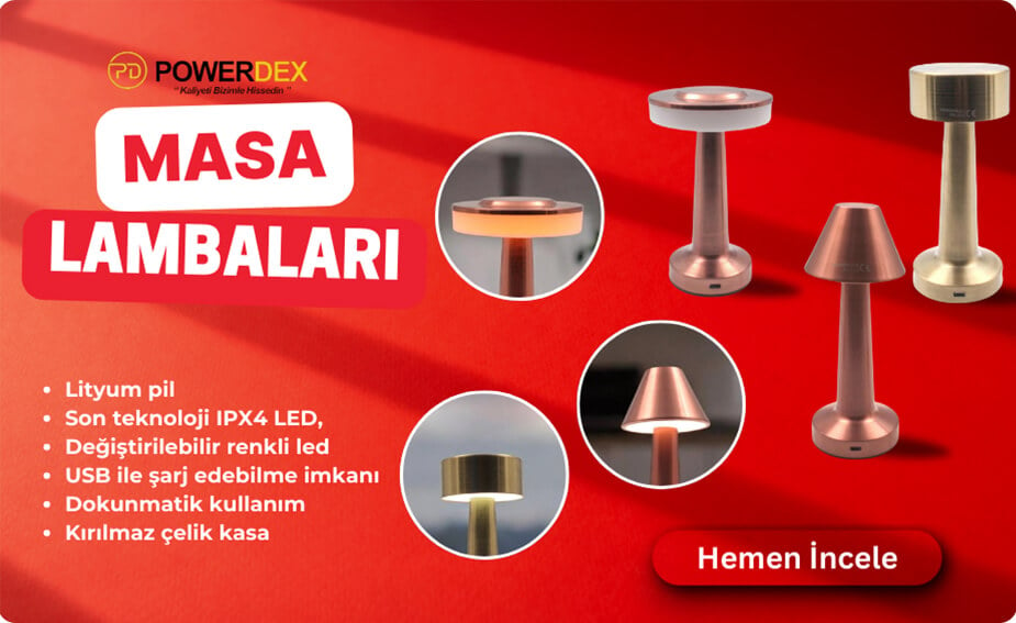 Powerdex Masa Lambaları