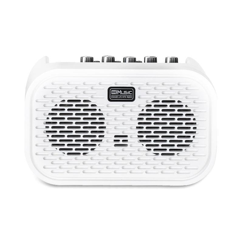 Coolmusic Unique Mini Beyaz Şarjlı Bluetooth Gitar Amfisi