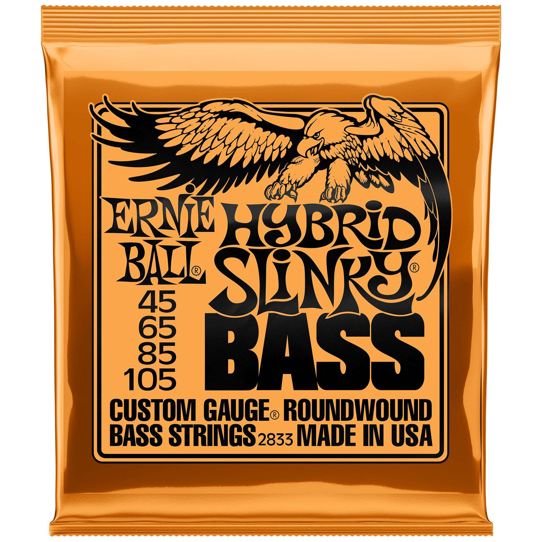 Ernie Ball P02833 Hybrid Slinky Nickel 4 Telli Bas Gitar Teli (40-105)