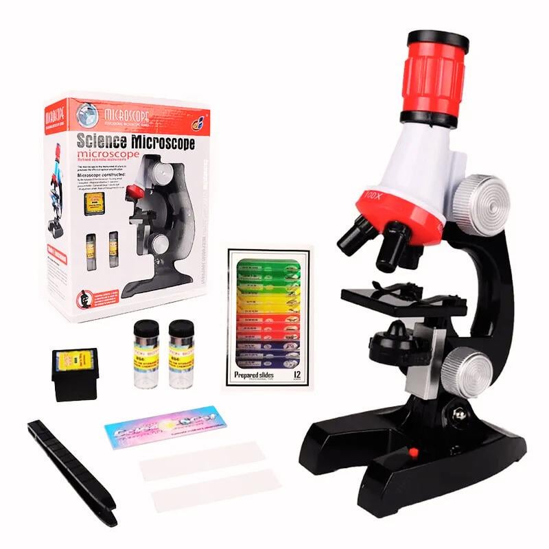 Sonex Eğitici Mikroskop Kiti Zoom Led Işıklı 100X 400X 1200X