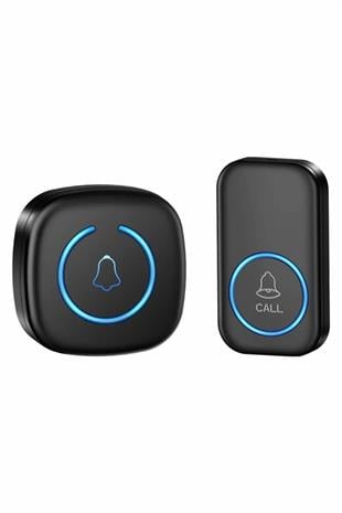 Sonex Kablosuz Kapı Zili – 60 Melodi, Ayarlanabilir Ses (1 Alıcı + 1 Buton)