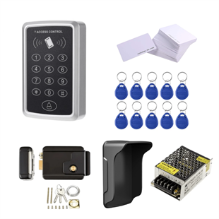 Sonex Şifreli Kapı Kilidi + Apartman Otomatı + Koruyucu Kapak + Adaptör + 10 Adet Proximity Kart + 10 Adet Proximity Tag