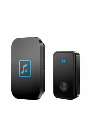 Sonex Kablosuz Kapı Zili FA86 – LED Işıklı, Uzaktan Kumandalı, 60 Melodili Yüksek Sesli