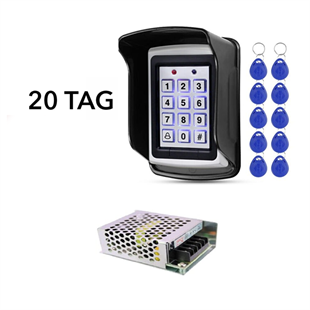 P200 -Rfid Şifreli Geçiş Kapı Kilidi  20 Tag Koruyucu Kapak Adaptör