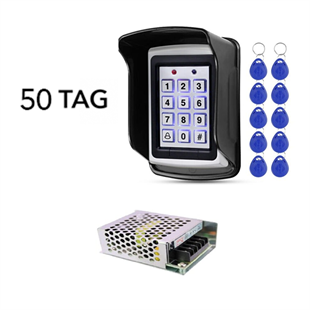 P200 -Rfid Şifreli Geçiş Kapı Kilidi  50Tag Koruyucu Kapak Adaptör