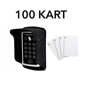 SU GEÇİRMEZ RFID Şifreli Kapı Kilidi  Kartlı Geçiş Kontrol Sistemi 100 Kart Koruyucu Kapak
