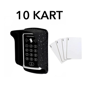 SU GEÇİRMEZ RFID Şifreli Kapı Kilidi  Kartlı Geçiş Kontrol Sistemi 10 Kart Koruyucu Kapak