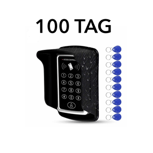 SU GEÇİRMEZ RFID Şifreli Kapı Kilidi  Kartlı Geçiş Kontrol Sistemi 100 Tag Koruyucu Kapak