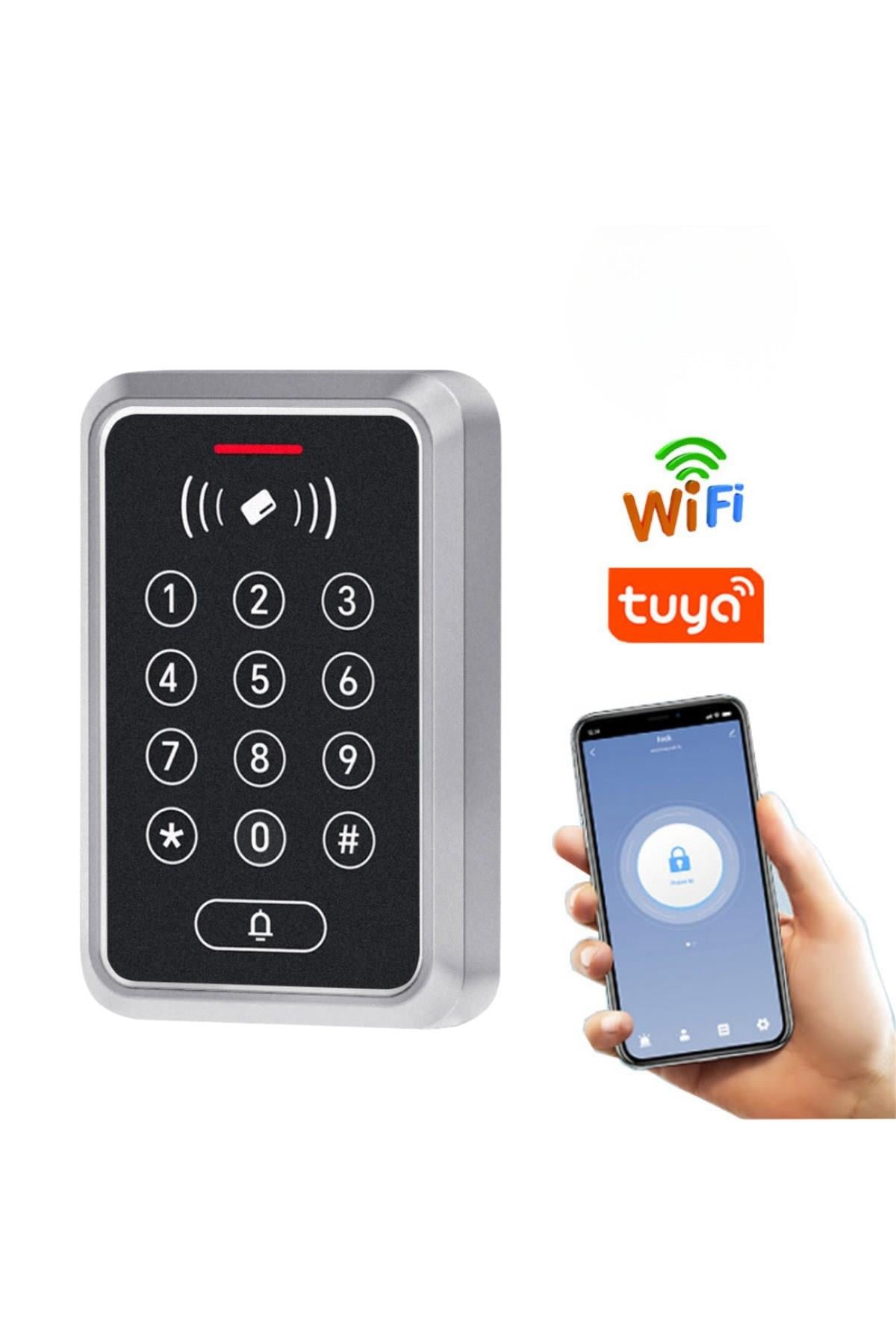 Sonex WiFi Tuya Akıllı Kapı Kilidi K120EM – RFID Kartlı ve Şifreli, IP68 Su Geçirmez Dış Mekan