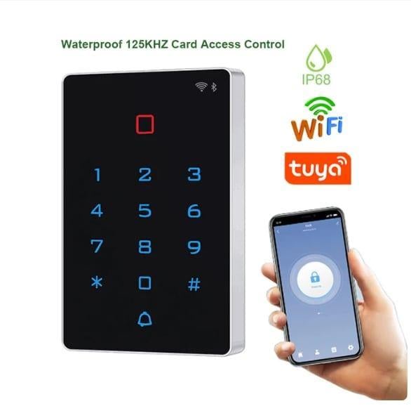 Tuya Akıllı Kapı Kilidi - Uygulamadan Kontrol - IP68 Su Geçirmez - Dokunmatik Ekran