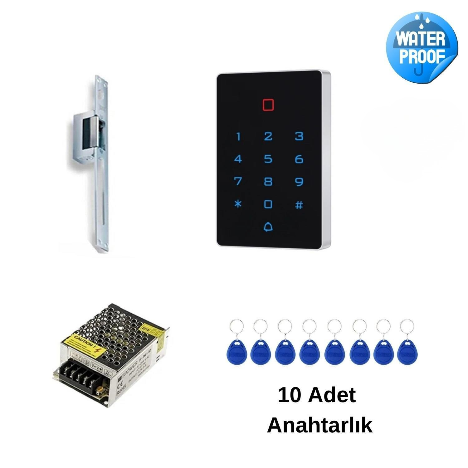 Tuya Akıllı Kapı Kilidi + Bas Aç Kilit Karşılığı + Adaptör + 10 Proximity Anahtarlık