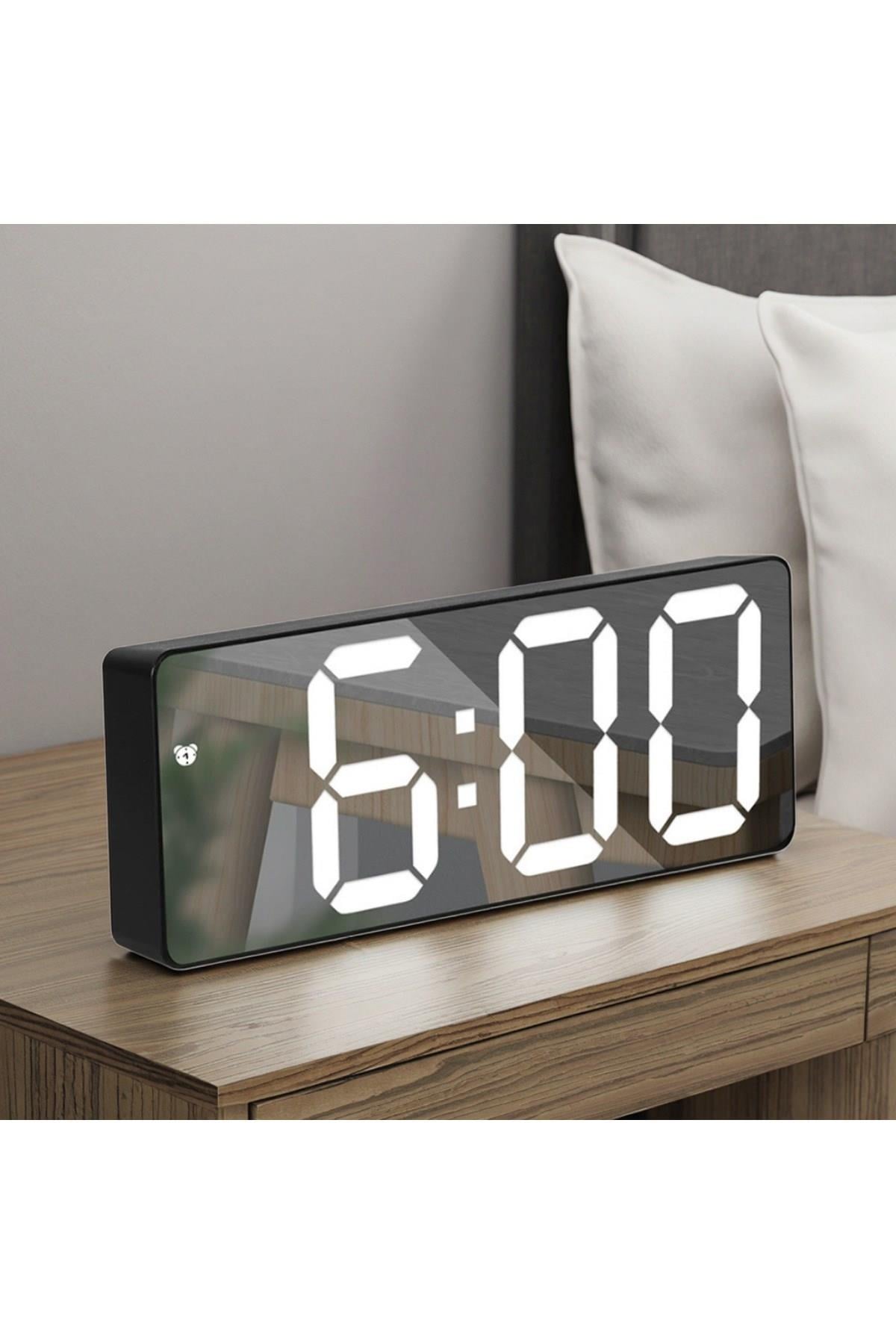 Sonex Dijital Masa Saati – Alarm Erteleme, Gece Modu ve Ses Kontrollü Akıllı LED Saat