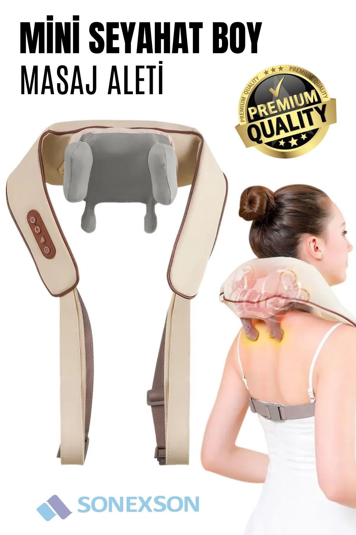 Sonex Şarjlı Ovmalı Masaj Aleti – İnsan Eli Hissi Veren Boyun, Sırt ve Bacak Cihazı