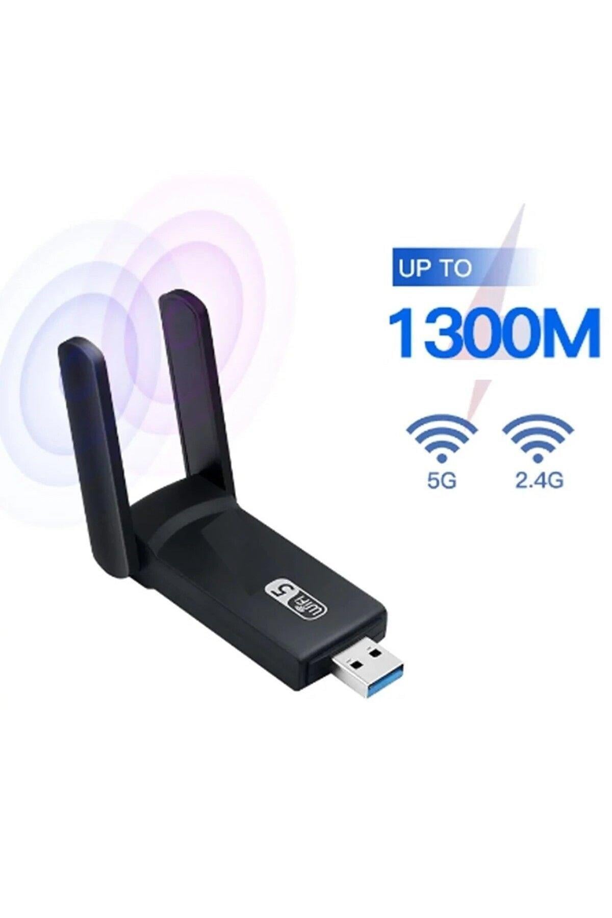 Sonex AC1300 Mbps USB 3.0 Çift Bant Kablosuz WiFi Adaptör