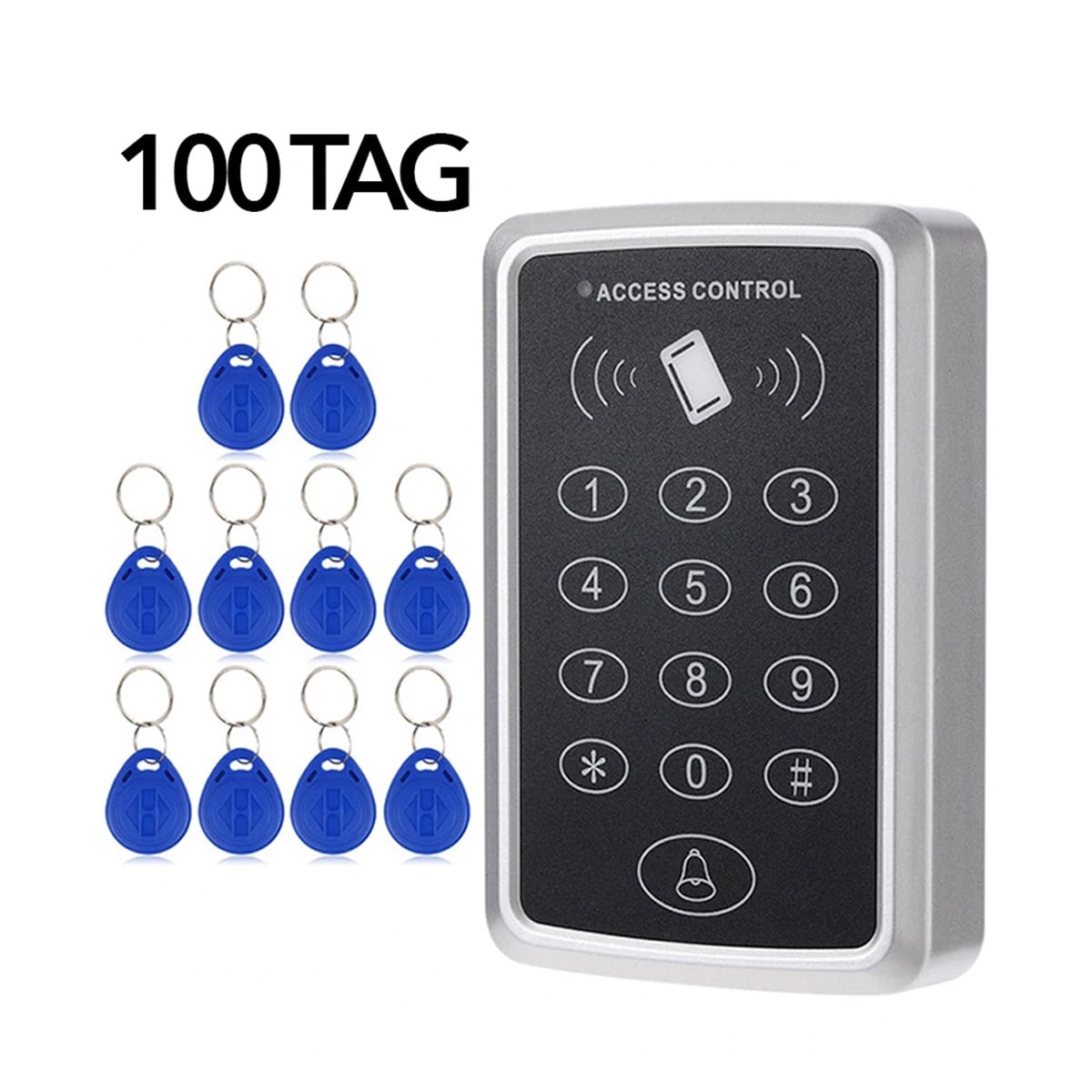 Rfid Şifreli Kapı Kilidi Geçiş Sistemi +100TAG