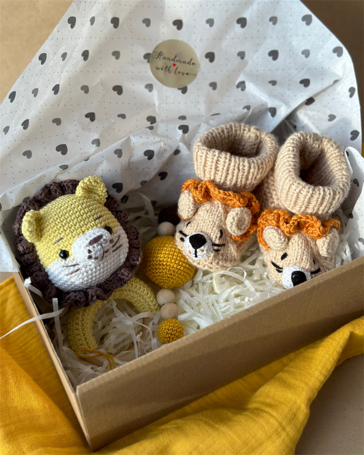 Sevimli Aslan Bebek Hediyelik 3'lü Set