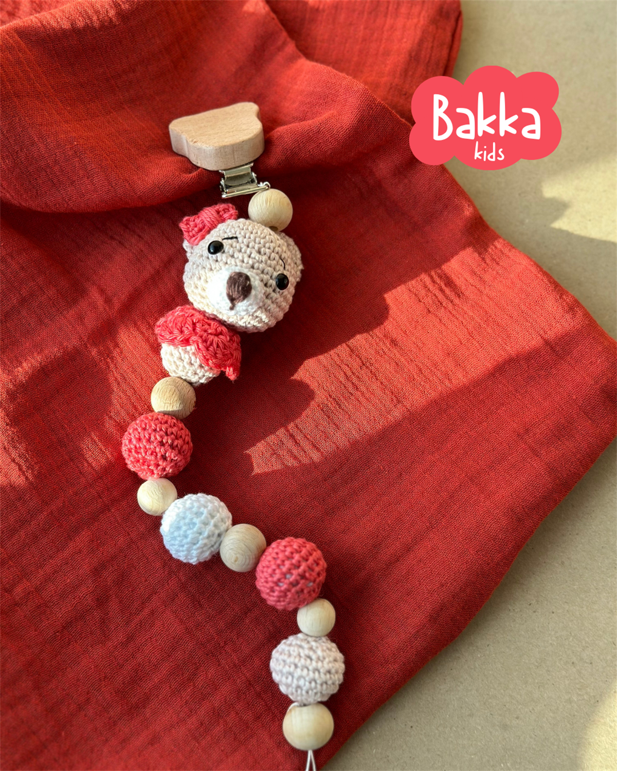 Turuncu Ayıcık Emzik Askısı