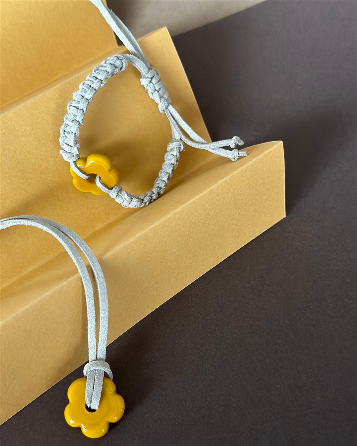 Turuncu Çiçek Kolye & Bileklik