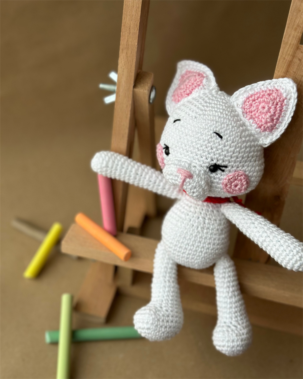 Kedi Amigurumi Oyuncak & Uyku Arkadaşı