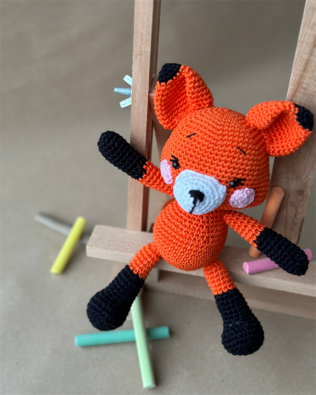 Tilki Amigurumi Oyuncak & Uyku Arkadaşı