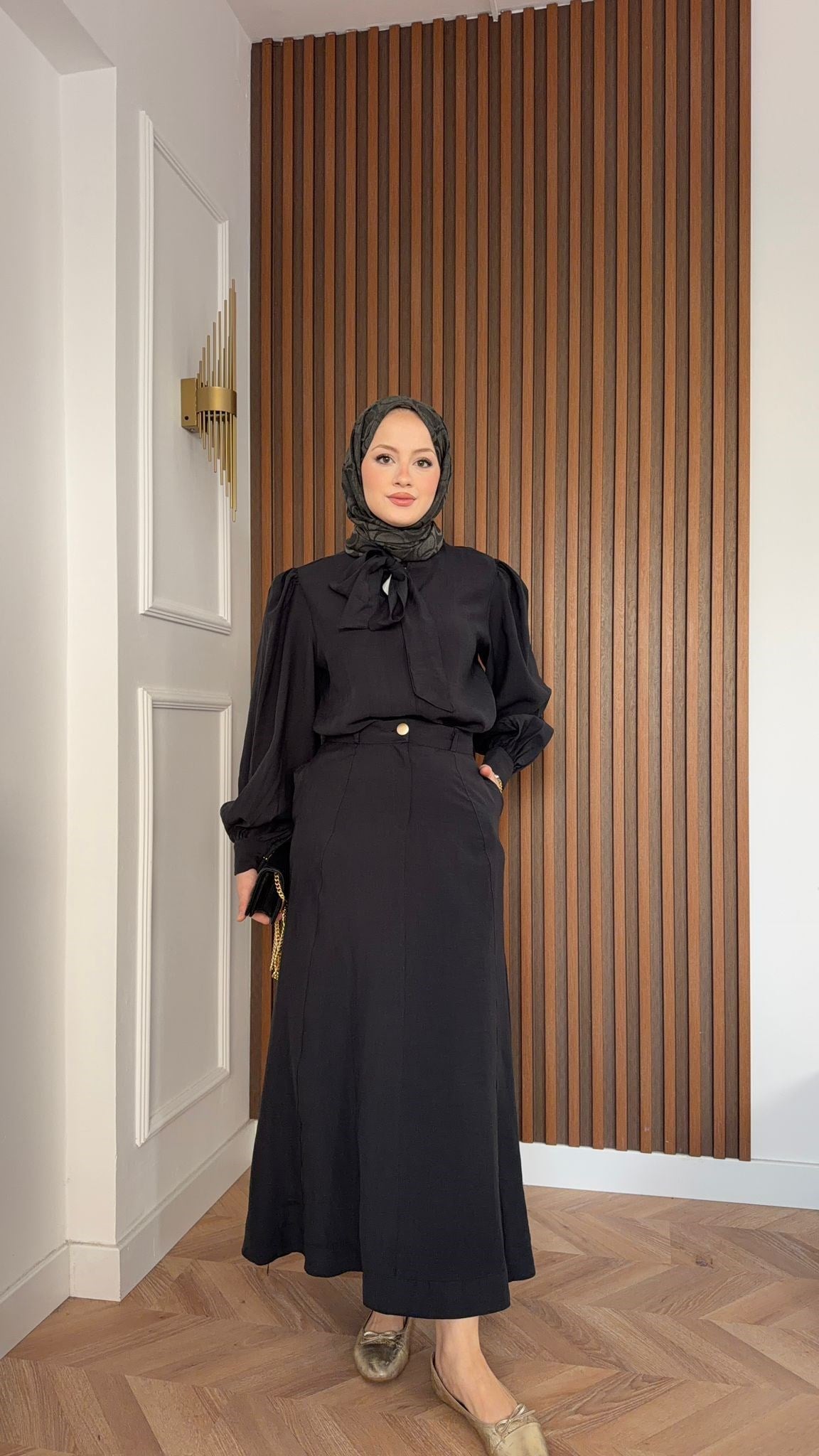 MEYSA SKIRT SETS Huqa Tensel Etekli Takım Siyah