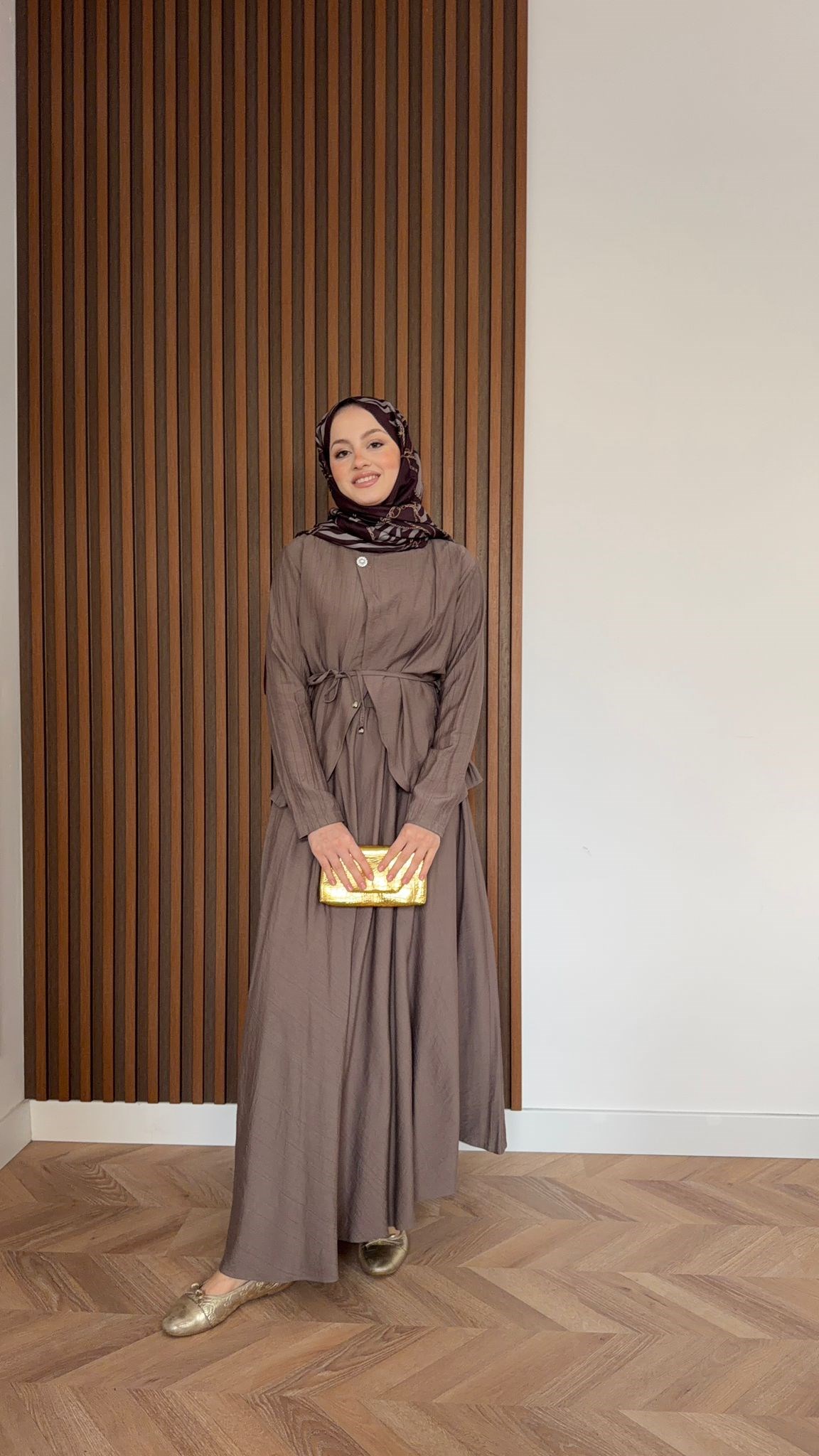 MEYSA SKIRT SETS Josef Tensel Etekli Takım Vizon