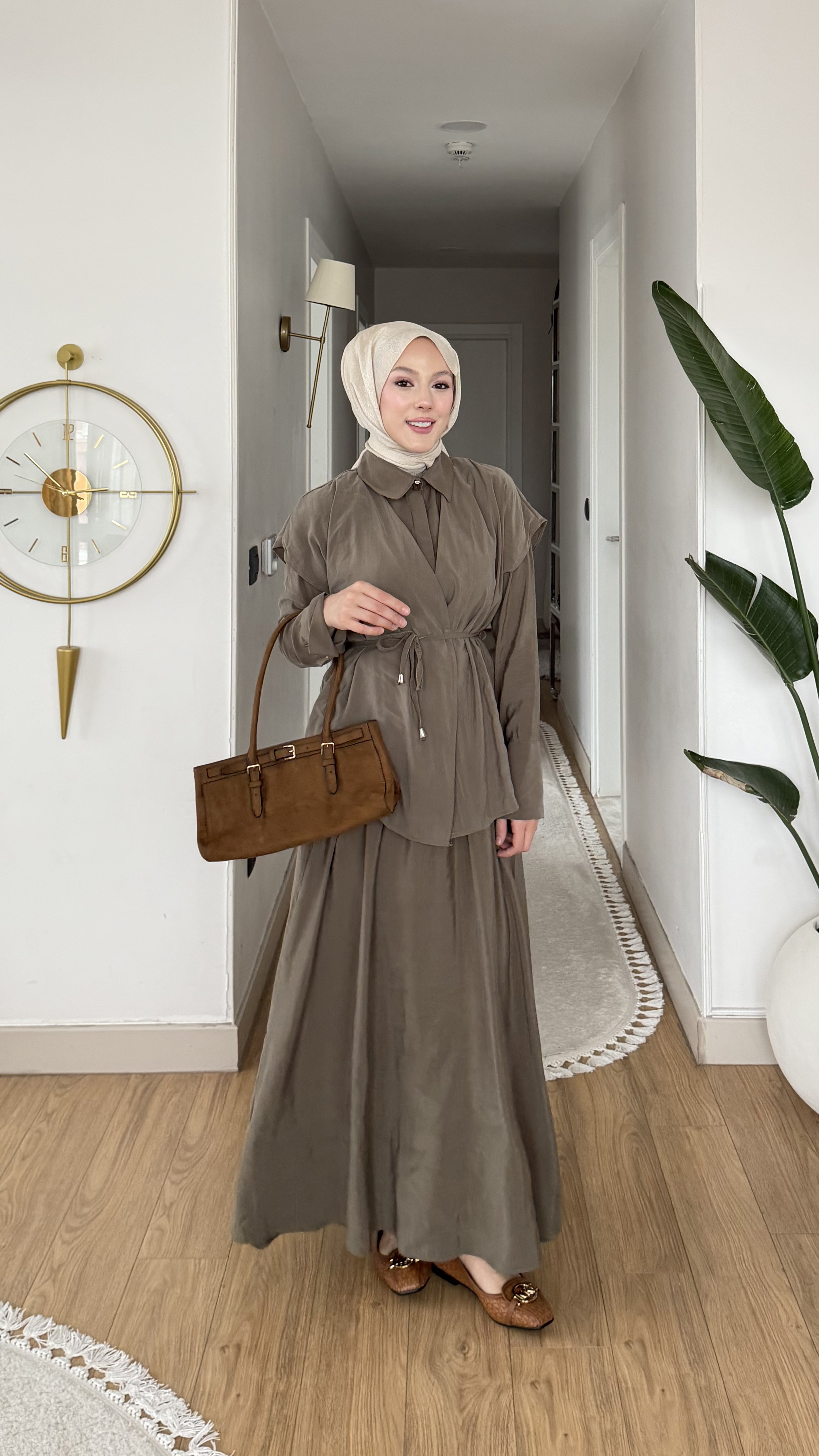 MEYSA TROUSER SETS Eliz Tensel Pantolonlu Takım Haki