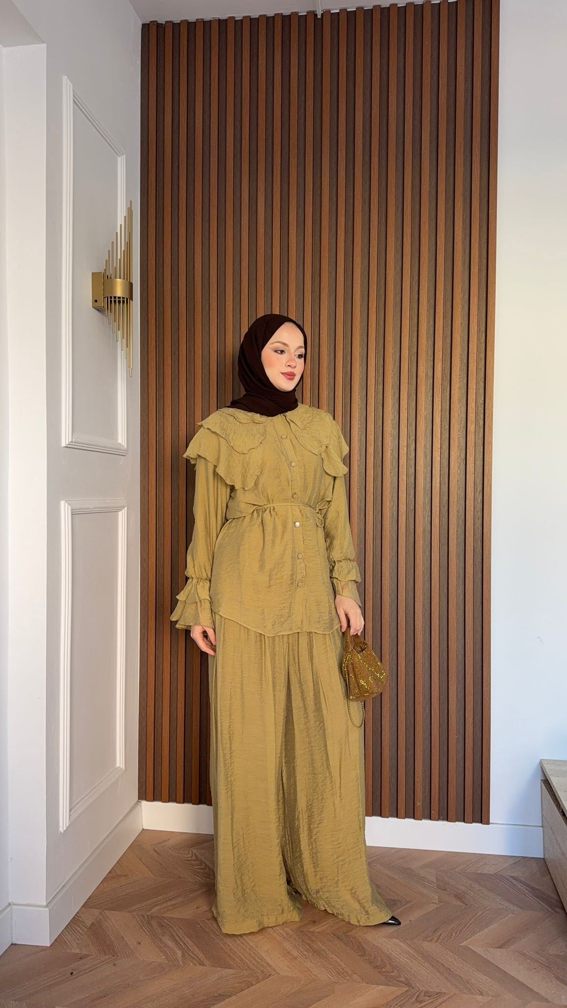 MEYSA TROUSER SETS Vual İkili Takım Yağ Yeşili