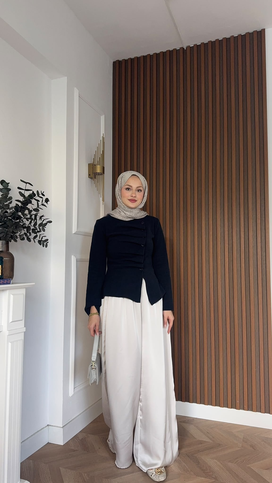 MEYSADESIGN BLUZ Çapraz Düğmeli Örme Bluz Lacivert