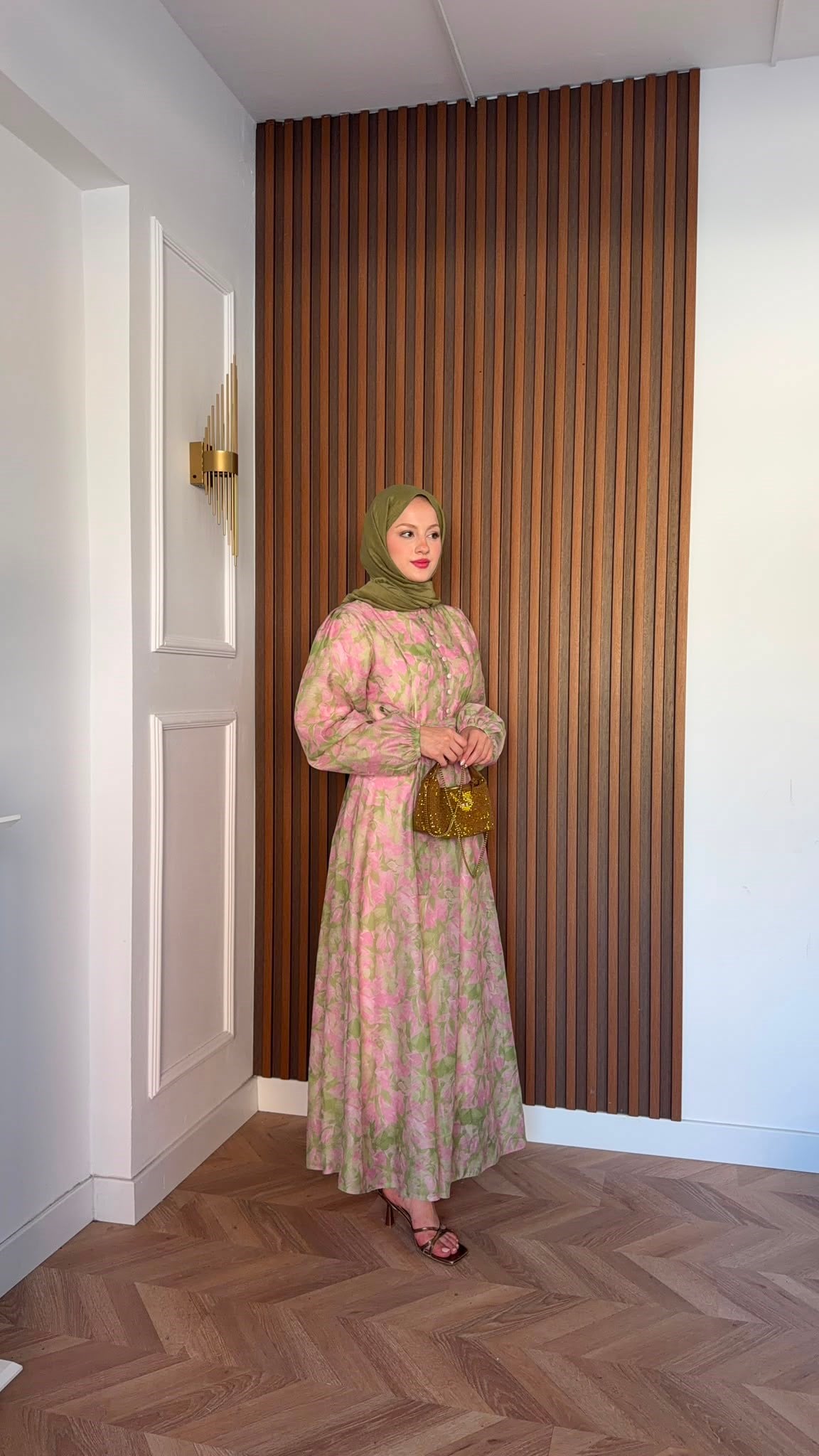 MEYSADESIGN ELBİSELER Bahardalı Elbise Pembe