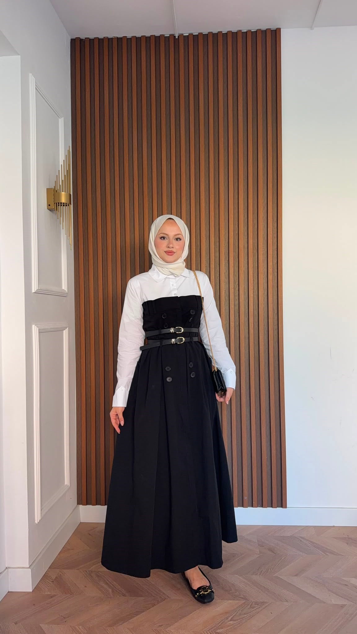 MEYSADESIGN ELBİSELER Dima Çift Kemerli Elbise Siyah