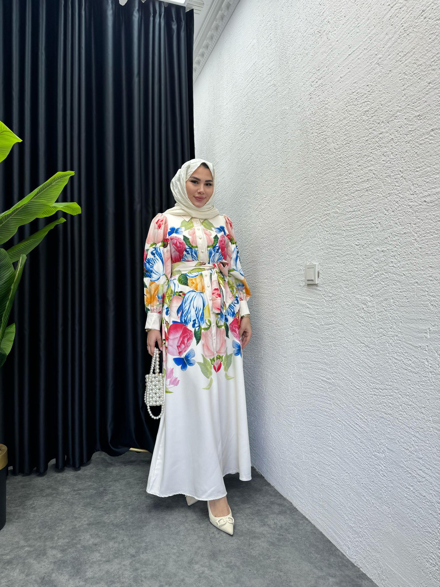 Lale Patterned Dress