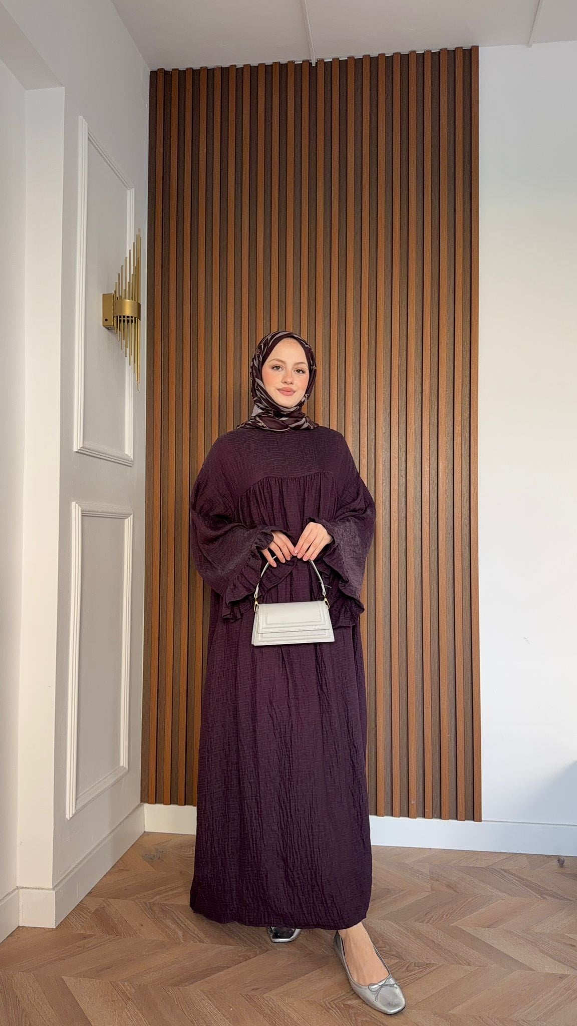MEYSADESIGN ELBİSELER Milano Vual Elbise Burgonya