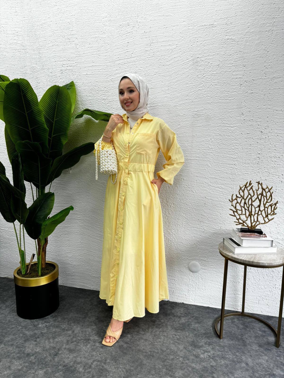 Snap Dress Yellow