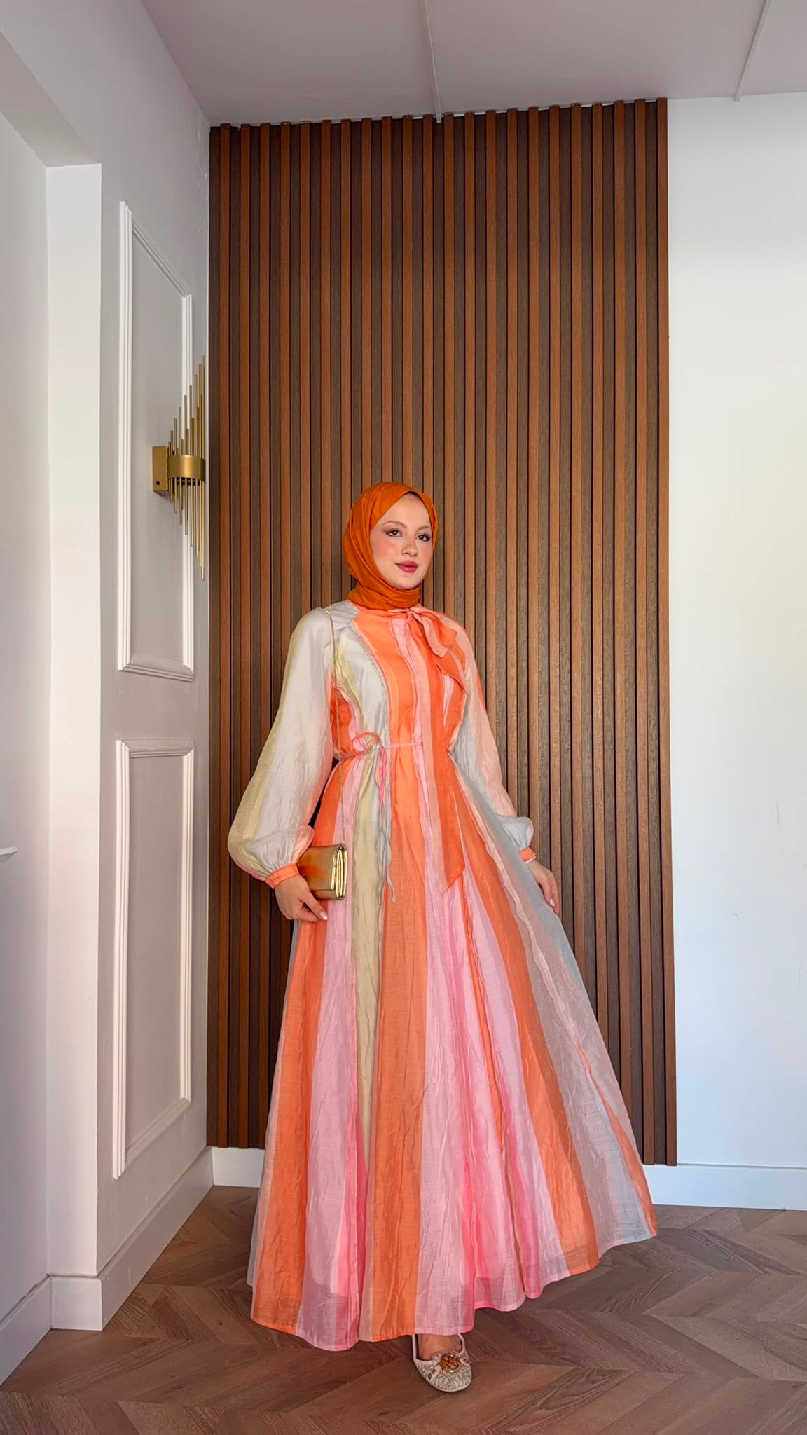 MEYSADESIGN ELBİSELER Orange Renkli Elbise