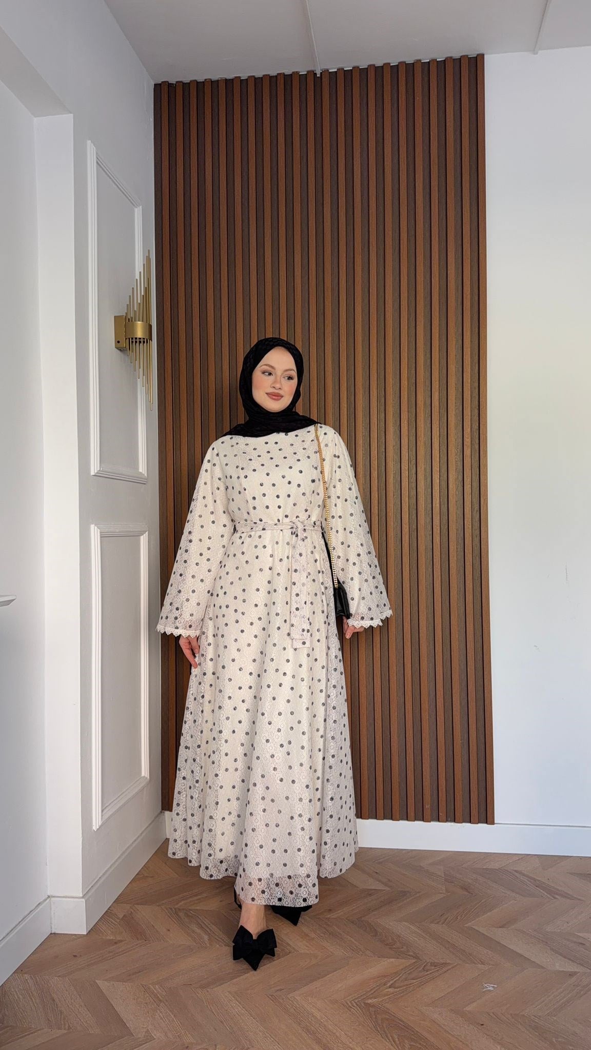 MEYSADESIGN ELBİSELER Stella Puantiyeli Tül Elbise