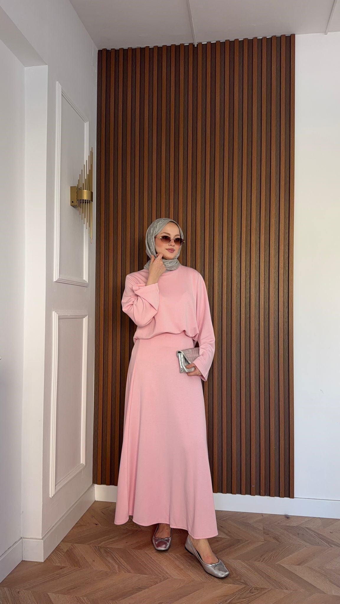MEYSADESIGN ETEK TAKIM Bonita Etekli Takım Pembe