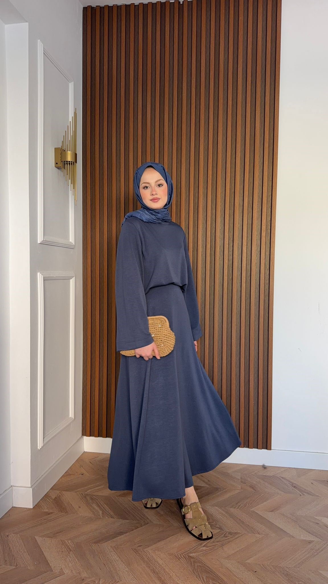 MEYSADESIGN SKIRT SETS Bonita Etekli Takım İndigo