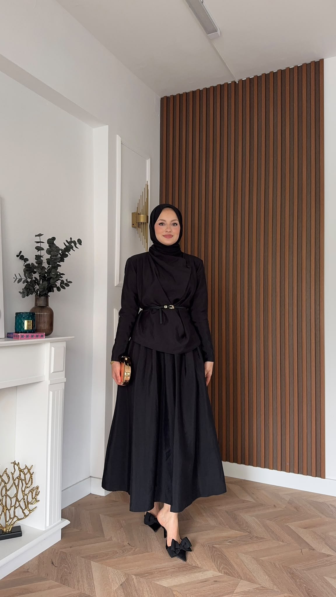 MEYSADESIGN ETEK TAKIM Hale Etekli Takım Siyah