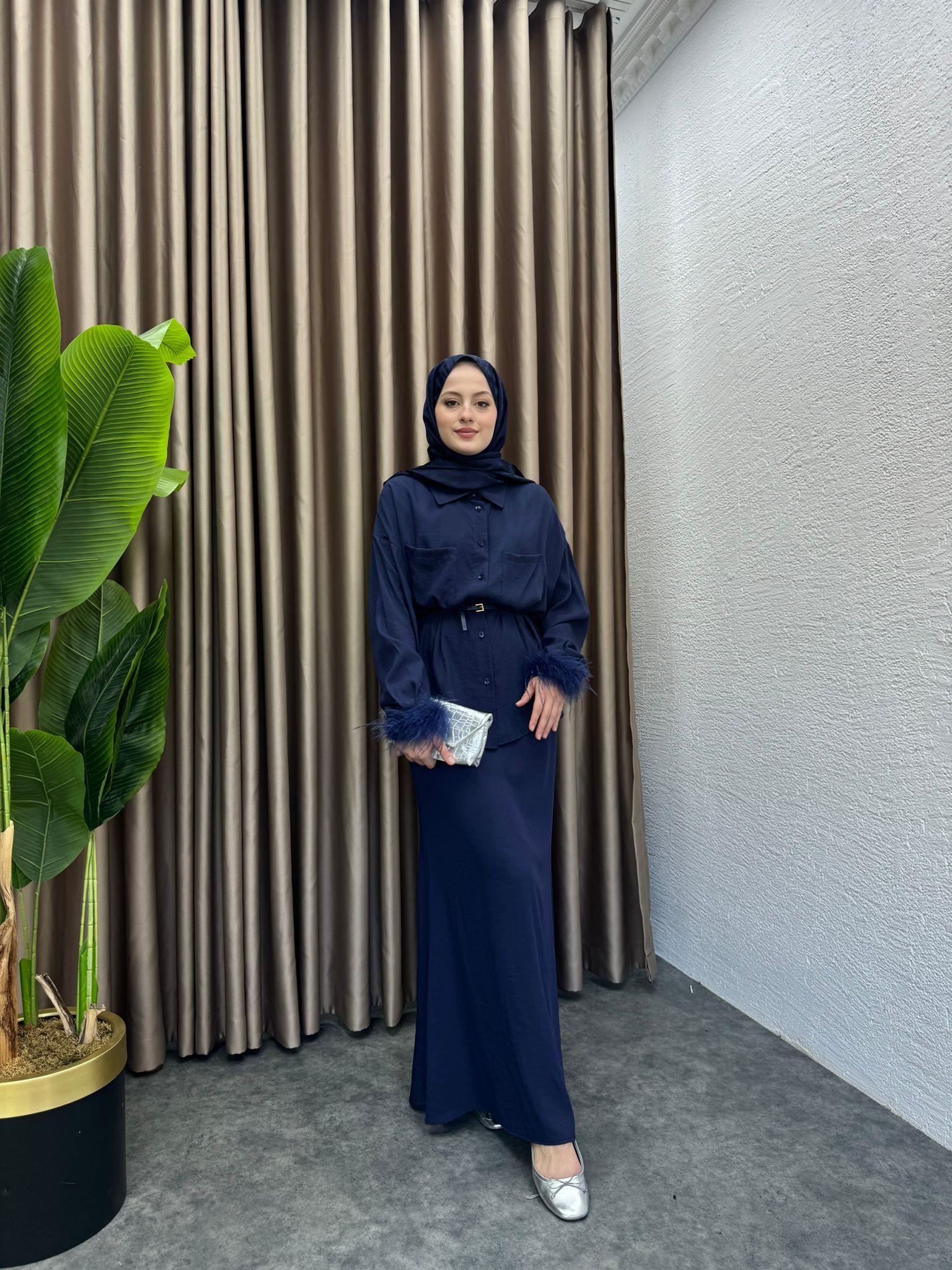 Otrişli Skirt Set Navy