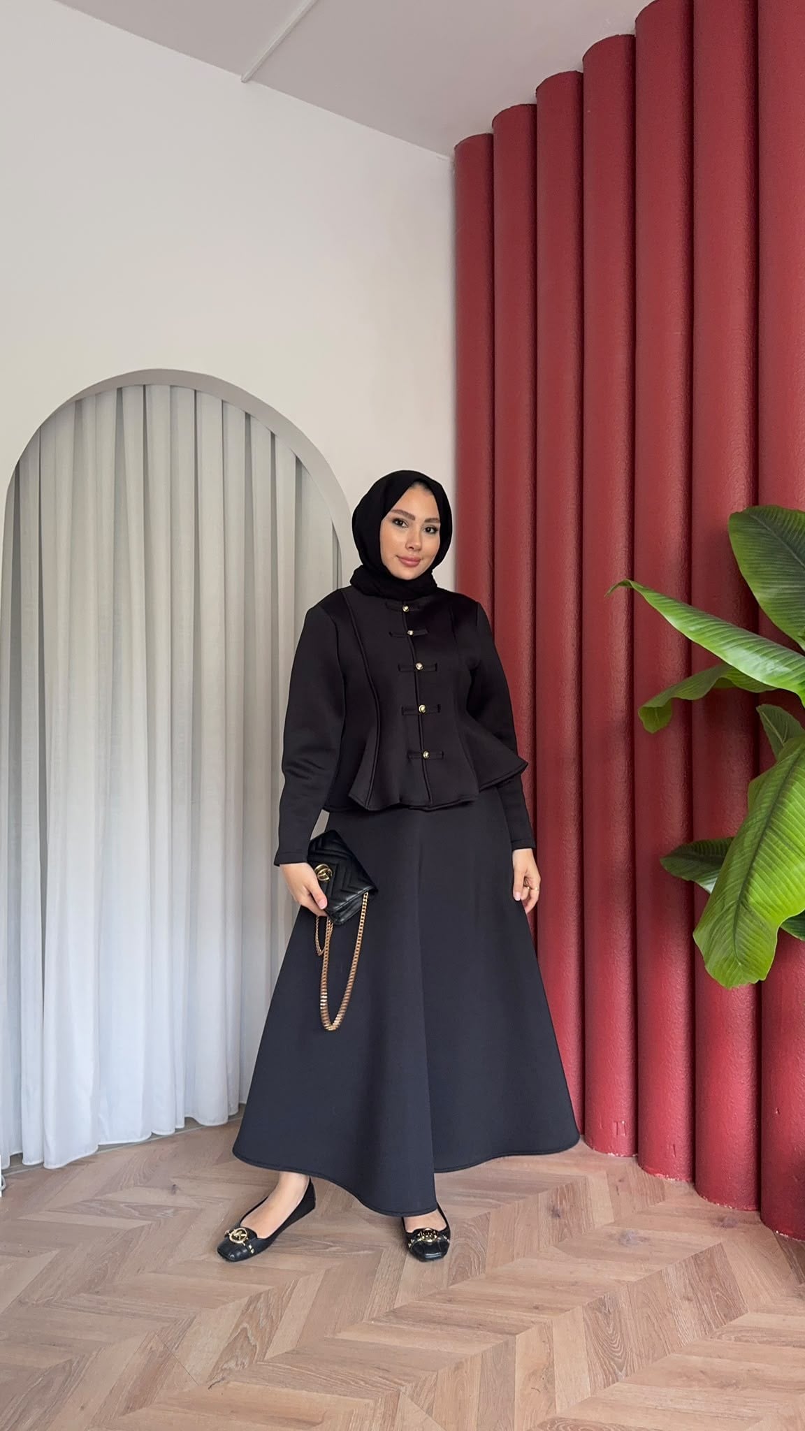 MEYSADESIGN ETEK TAKIM Rabi Scuba Etekli Takım Siyah