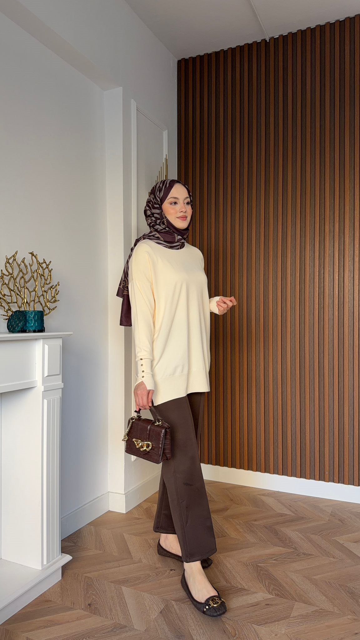 MEYSADESIGN MERSERIZED Droplu Zr Muadil Merserize Tuni Bej