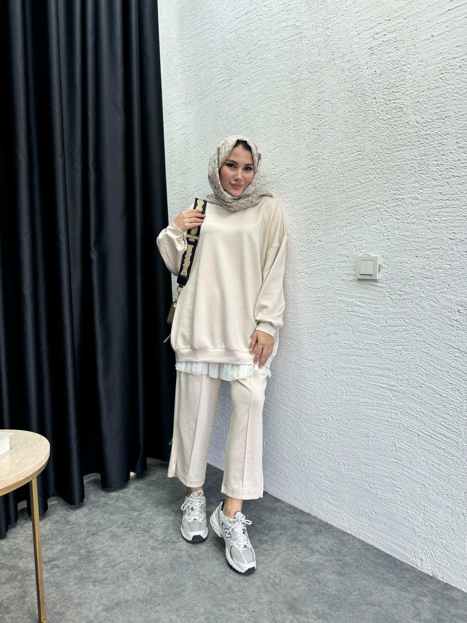 MEYSADESIGN PANTOLON TAKIM Çimalı Oysh Takım Bej